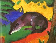 Franz Marc Blue Black Fox USA oil painting artist